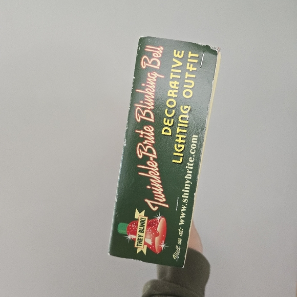 Christopher Radko Shiny Brite Twinkle Brite Blinking Bell Lights 12 Lamps Prop - Picture 4 of 9